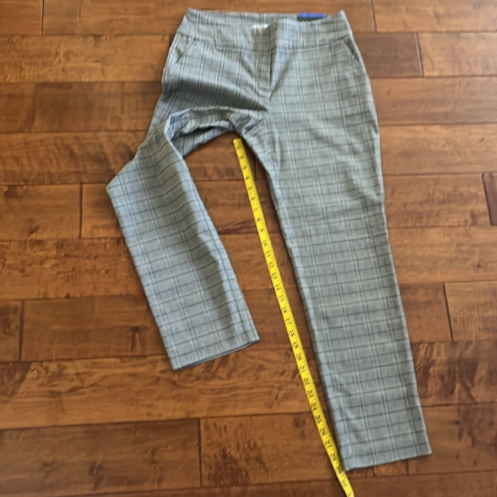 SC CO Plaid Tummy Control Super Stretch Pull on Pants Size L - Picture 6 of 12